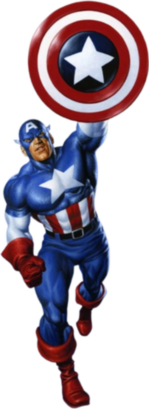 Captain America — official character art (via Wikipedia).