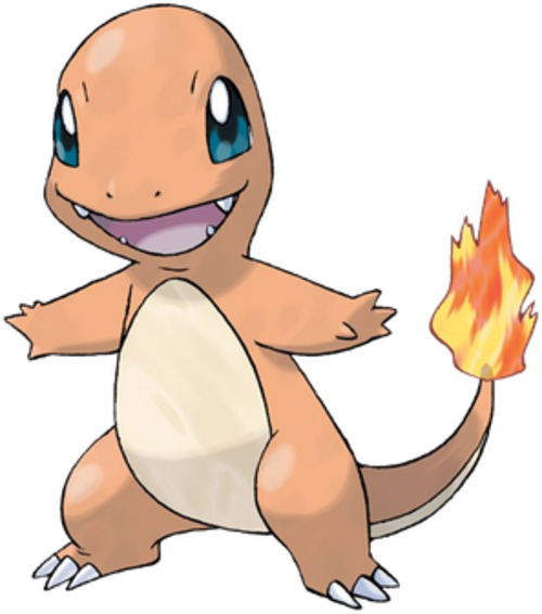 Charmander — official character art (via Wikipedia).