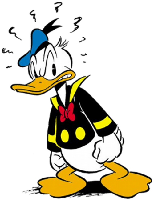 Donald Duck — official character art (via Wikipedia).