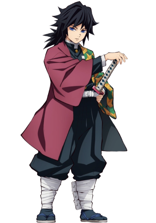 Giyu Tomioka — official character art (via Demon Slayer Wiki).