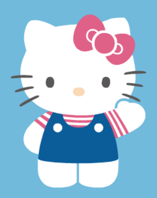 Hello Kitty — official character art (via Wikipedia).