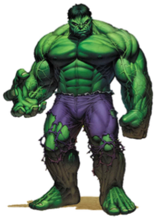 The Hulk — official character art (via Wikipedia).