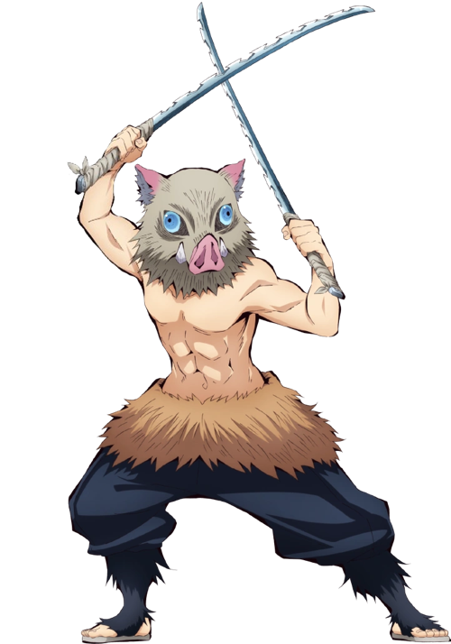 Inosuke Hashibira — official character art (via Demon Slayer Wiki).