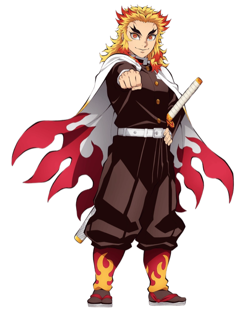 Kyojuro Rengoku — official character art (via Demon Slayer Wiki).