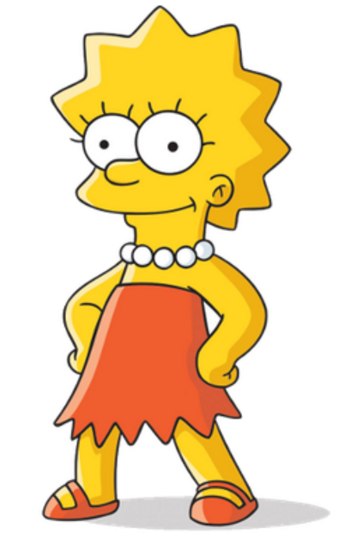 Lisa Simpson — official character art (via Wikipedia).