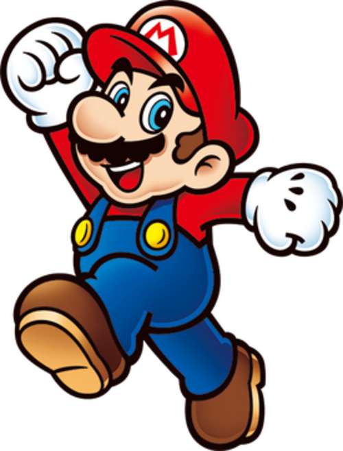 Mario — official character art (via Wikipedia).