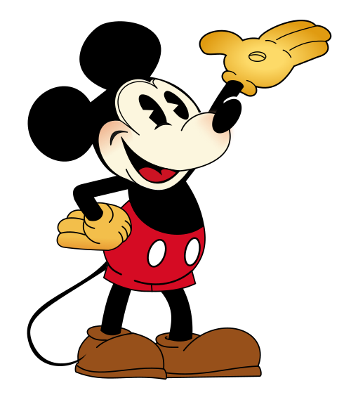 Mickey Mouse — official character art (via Wikipedia).