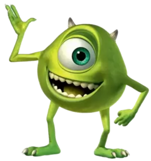 Mike Wazowski — official character art (via Wikipedia).
