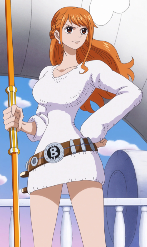 Nami — official character art (via One Piece Wiki).