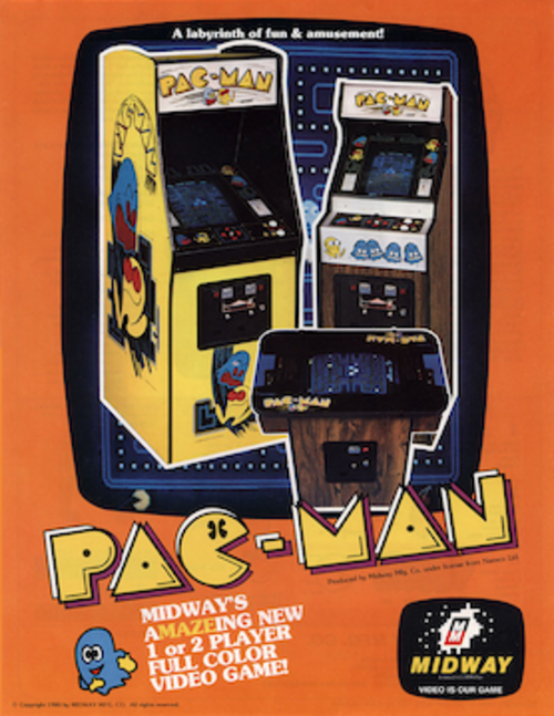 Pac-Man — official character art (via Wikipedia).
