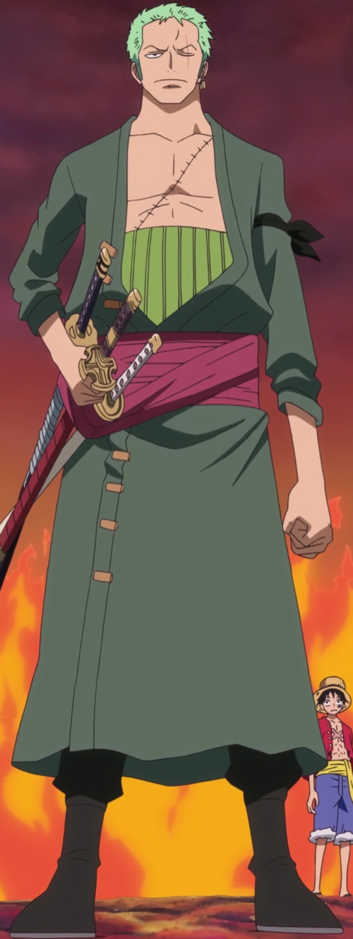 Roronoa Zoro — official character art (via One Piece Wiki).