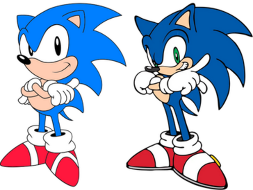Sonic the Hedgehog — official character art (via Wikipedia).
