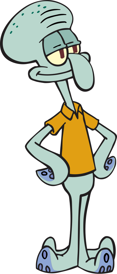 Squidward Tentacles — official character art (via Wikipedia).