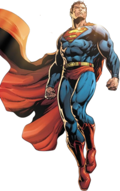 Superman — official character art (via Wikipedia).