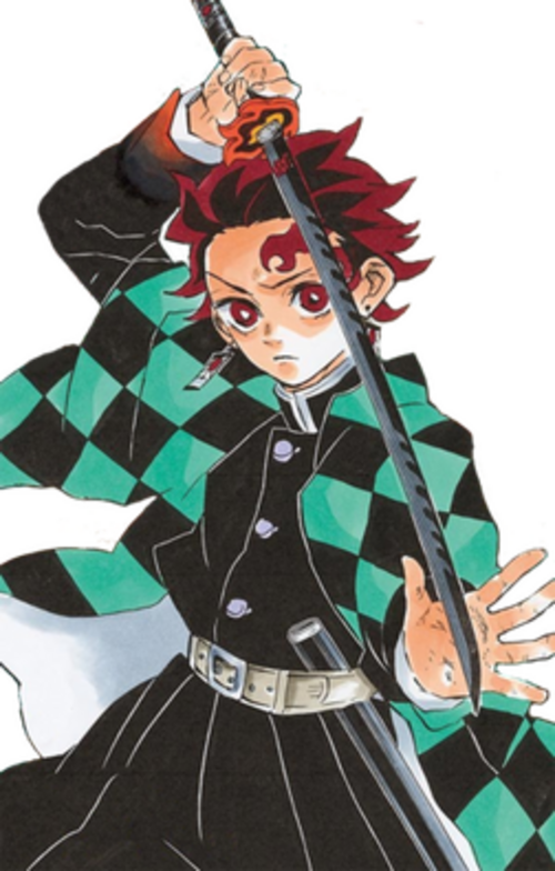 Tanjiro Kamado — official character art (via Wikipedia).