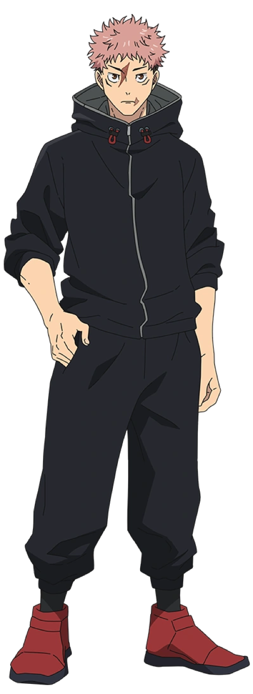 Yuji Itadori — official character art (via Jujutsu Kaisen Wiki).
