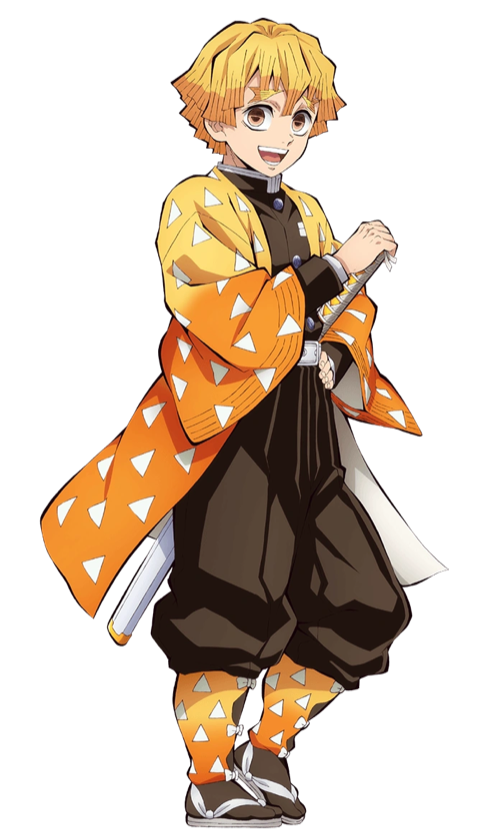 Zenitsu Agatsuma — official character art (via Demon Slayer Wiki).